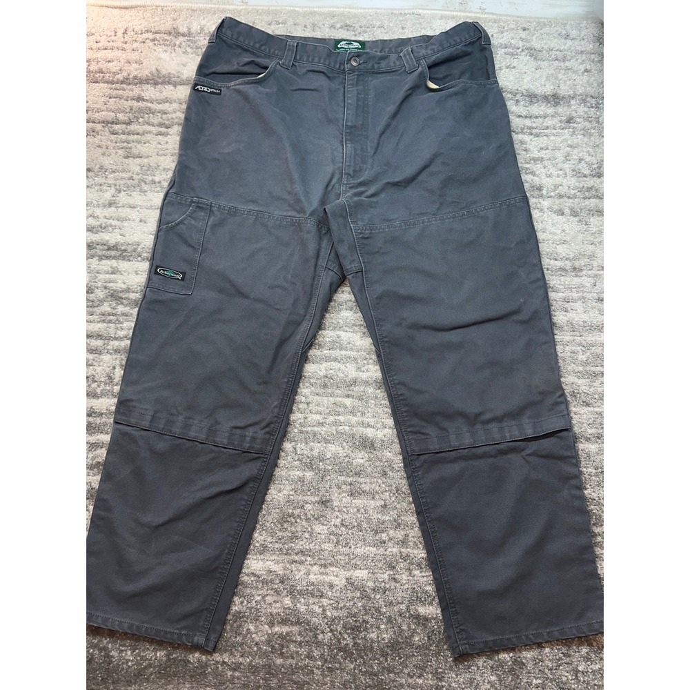 Arborwear Original Tree Climbers Pants Mens 42x30 Gray Canvas Utility Workwear
